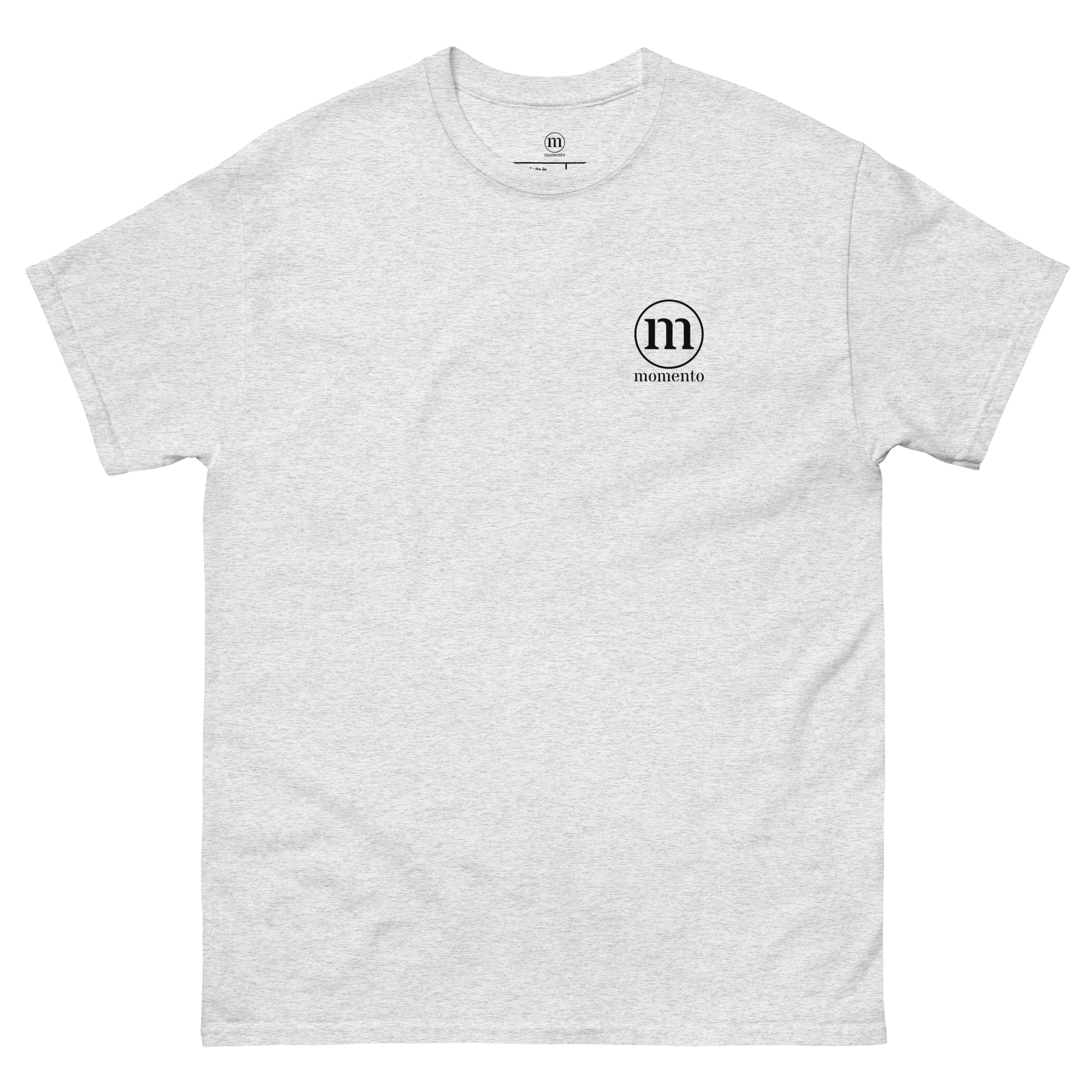 Camiseta Manga Corta Gris Classic Momento