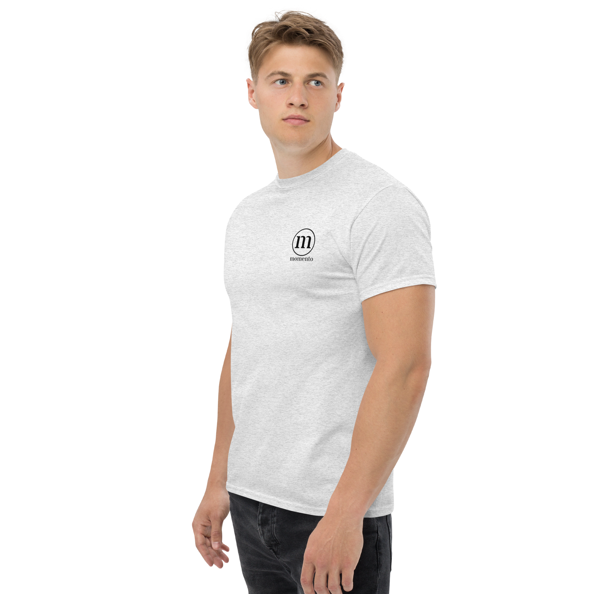 Camiseta Manga Corta Gris Classic Momento