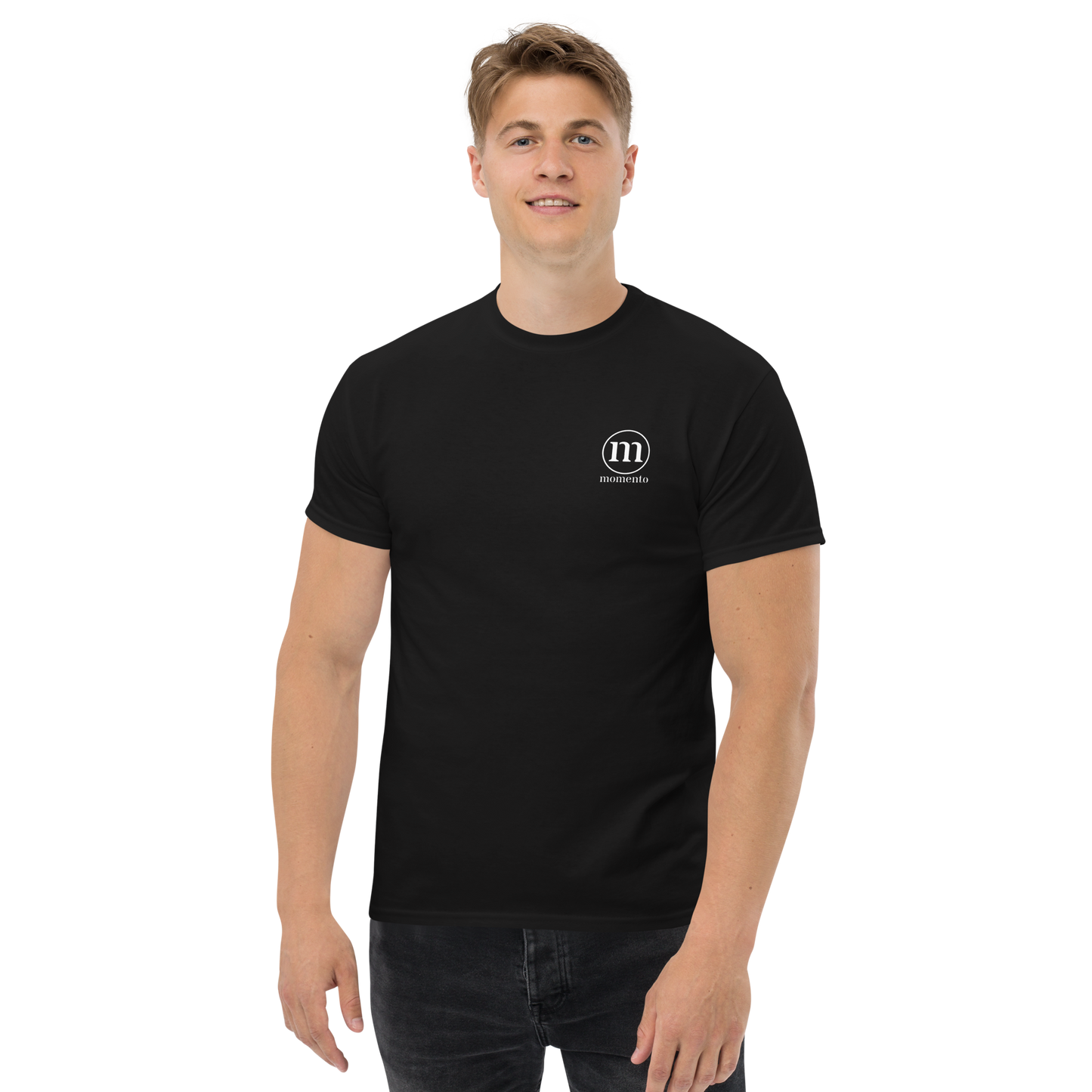 Camiseta Manga Corta Negra Classic Momento