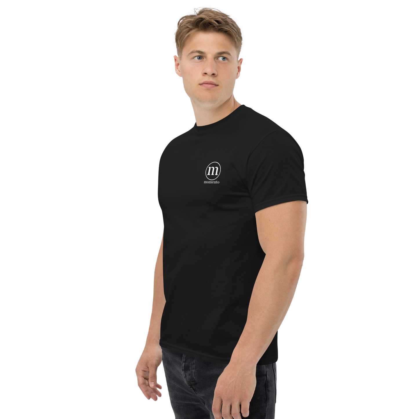 Camiseta Manga Corta Negra Classic Momento
