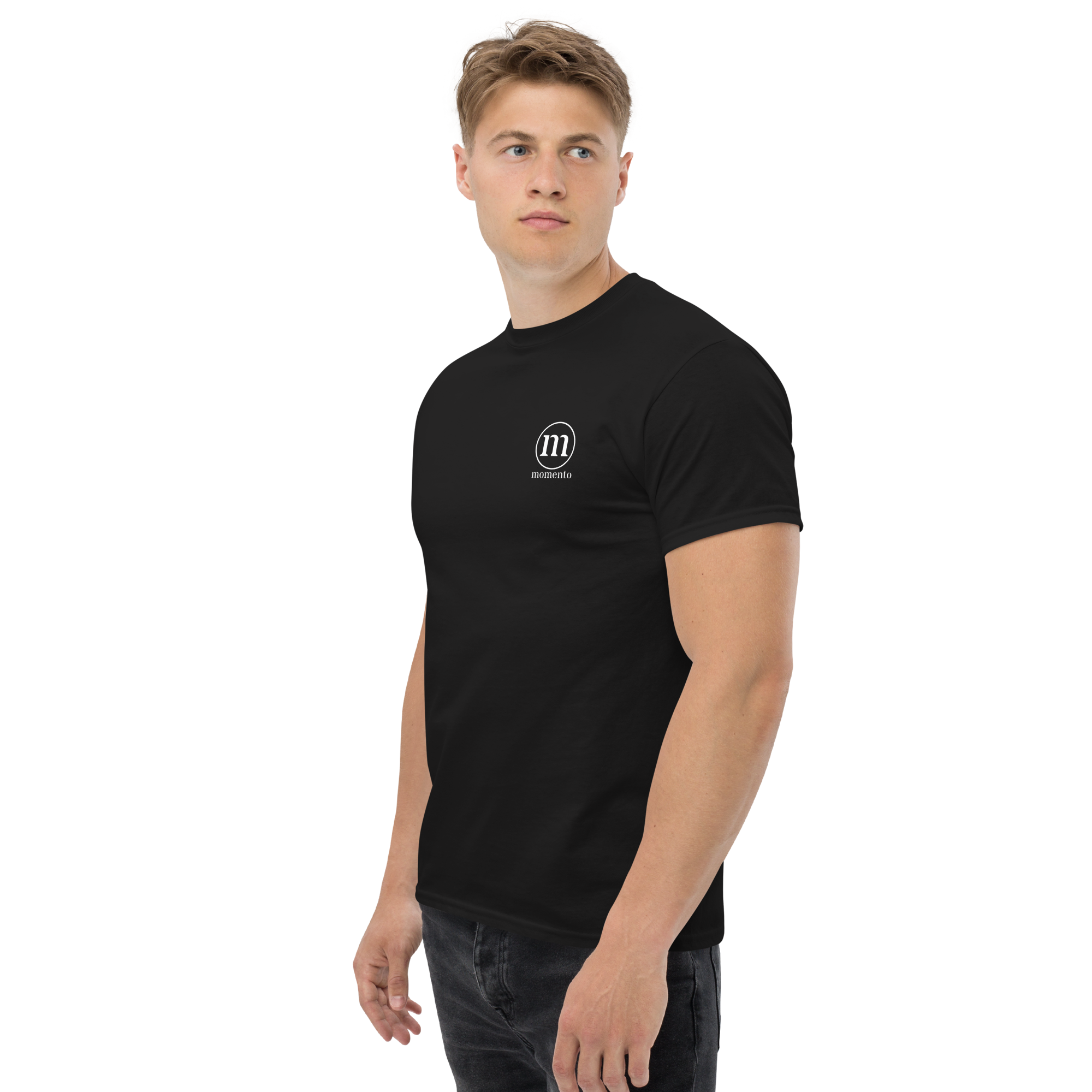 Camiseta Manga Corta Negra Classic Momento