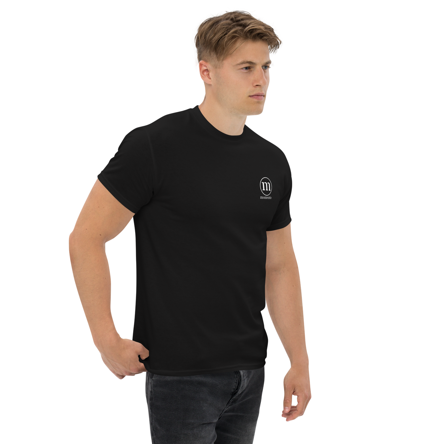 Camiseta Manga Corta Negra Classic Momento
