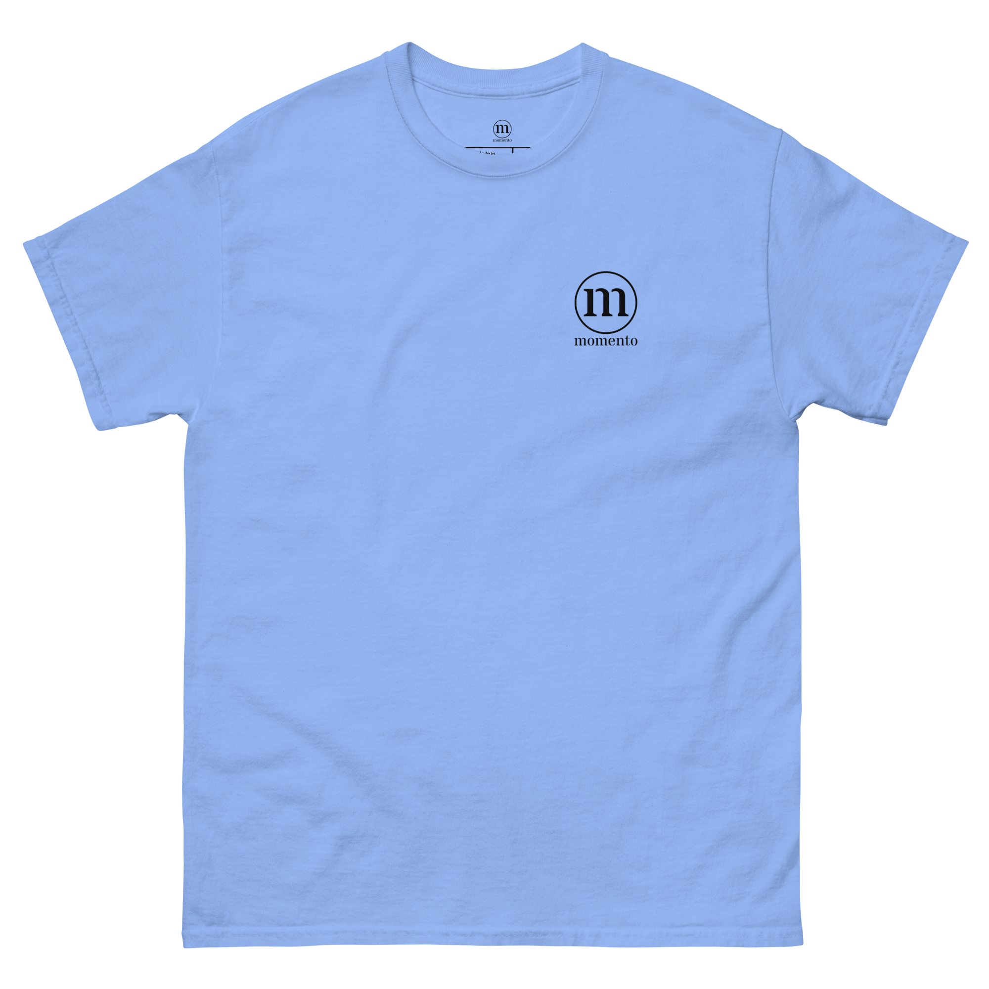 Camiseta Manga Corta Azul Classic Momento