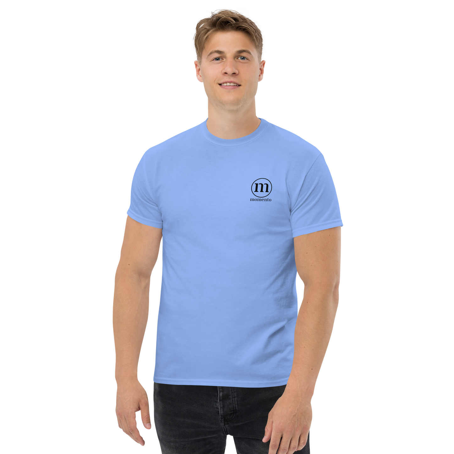 Camiseta Manga Corta Azul Classic Momento