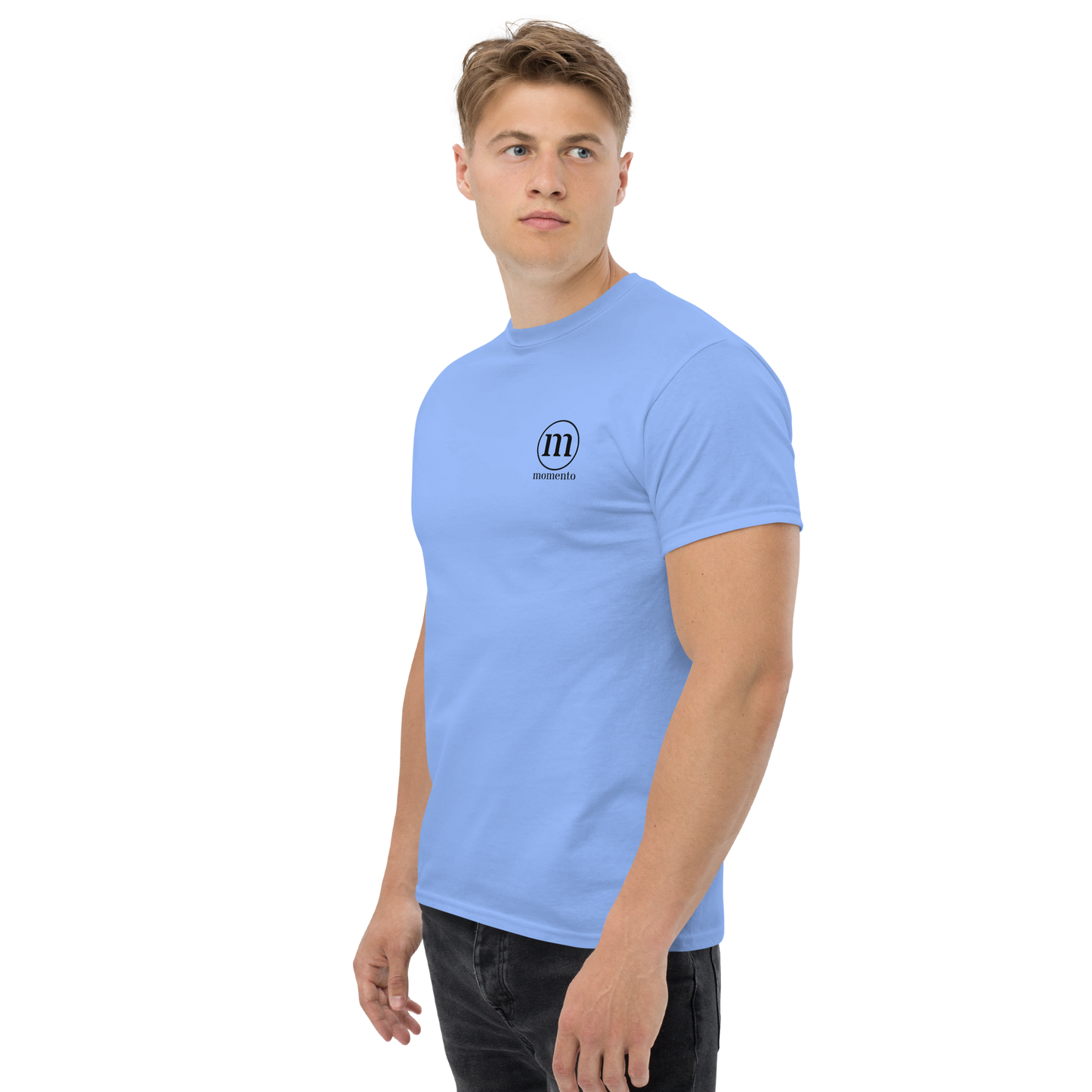 Camiseta Manga Corta Azul Classic Momento