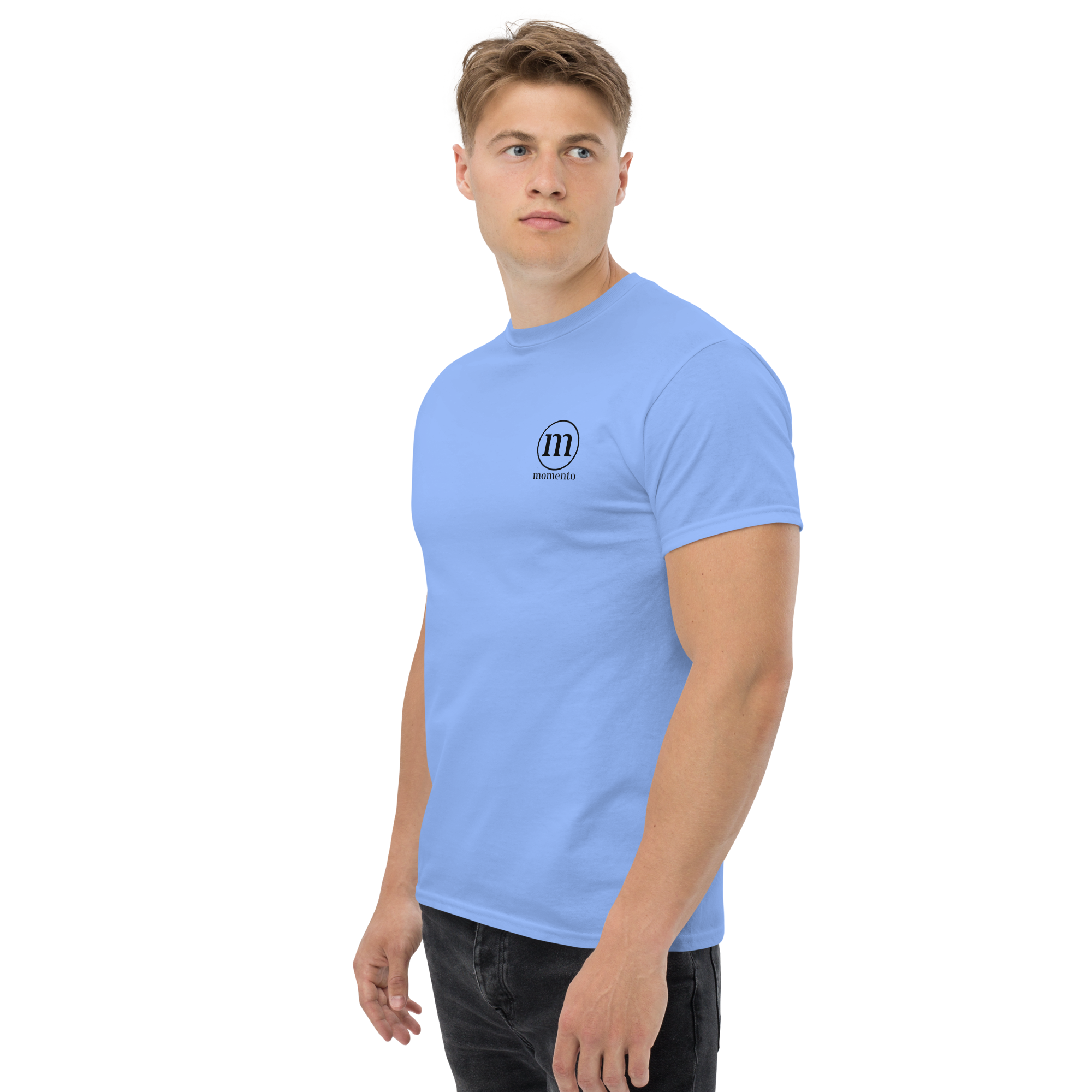 Camiseta Manga Corta Azul Classic Momento