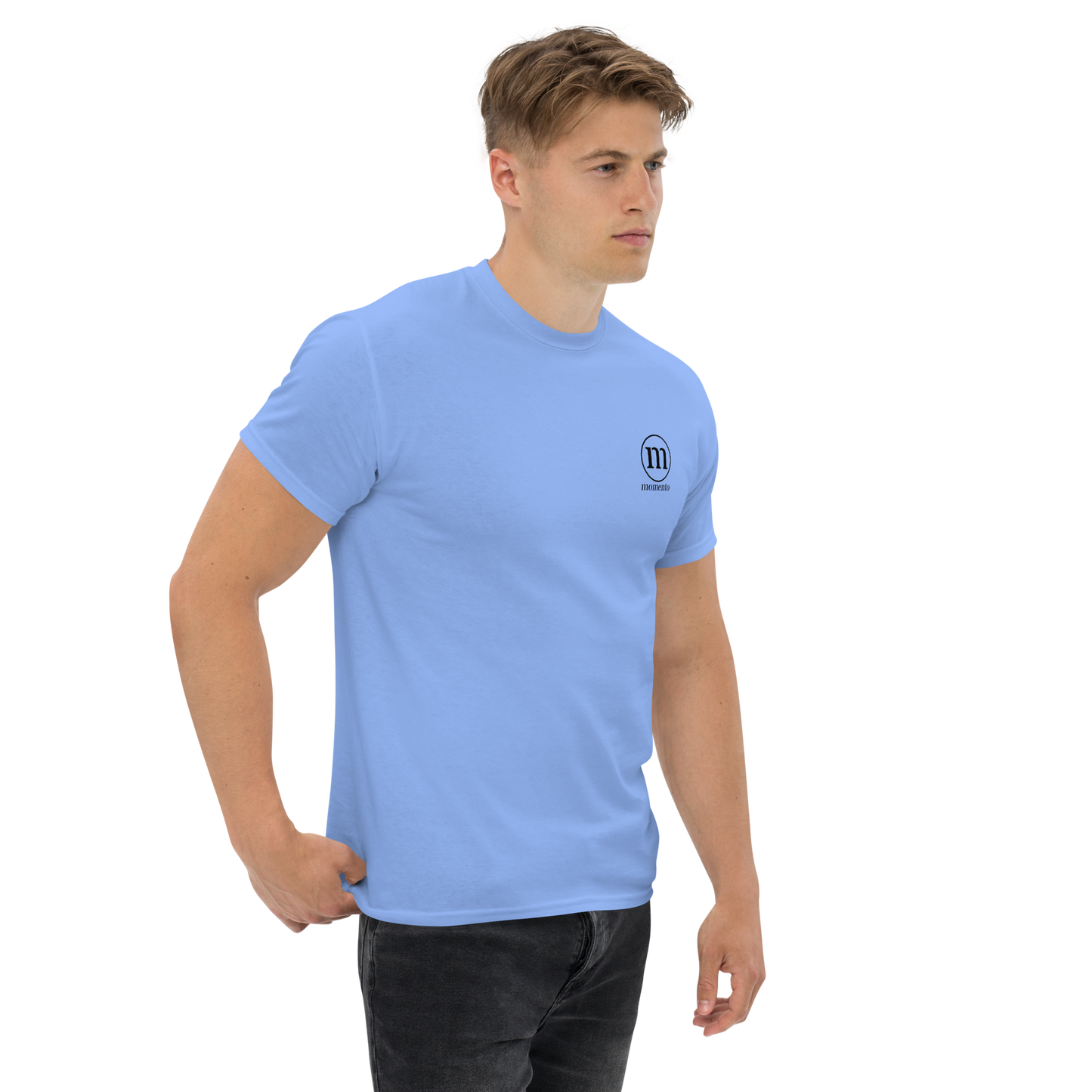 Camiseta Manga Corta Azul Classic Momento