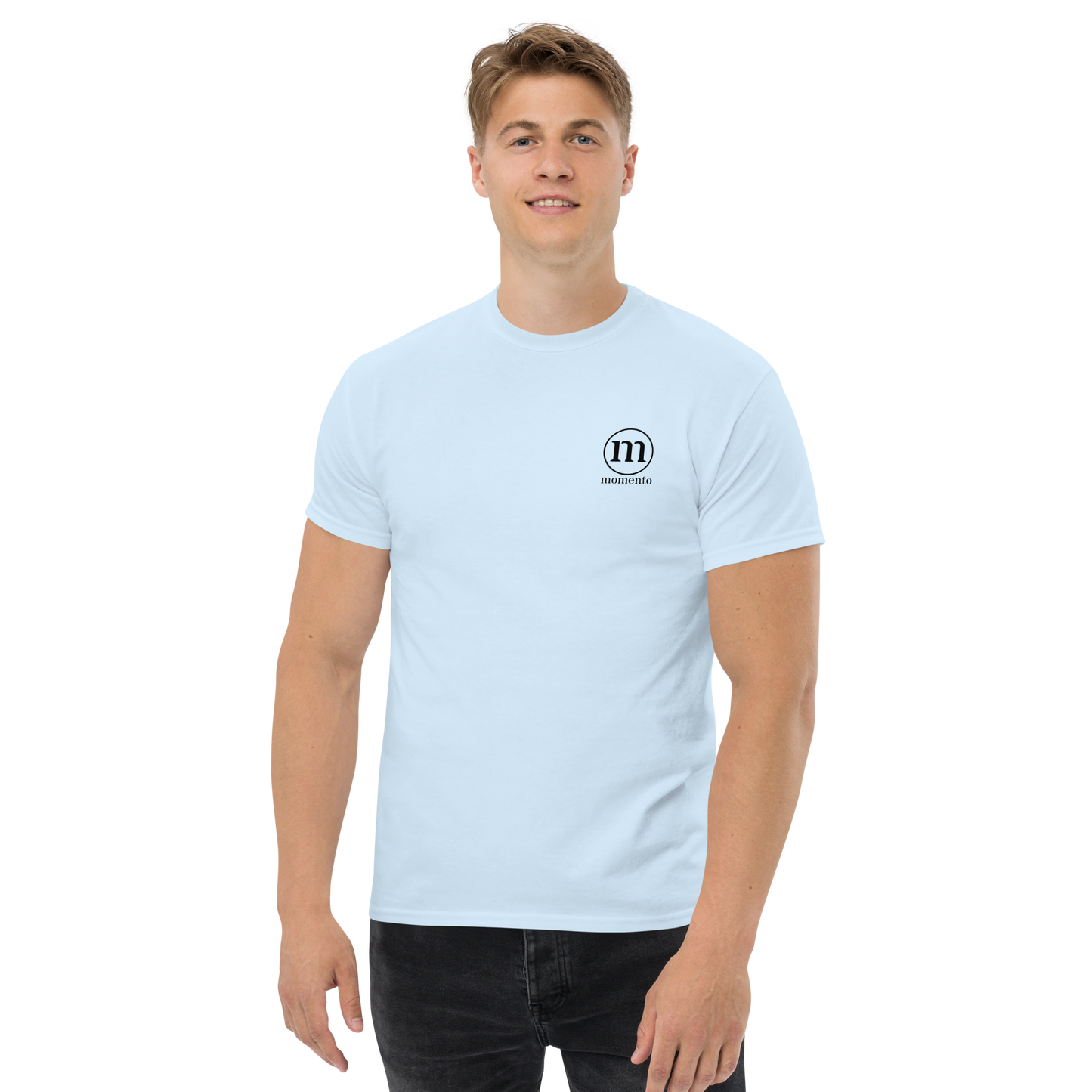 Camiseta Manga Corta Azul Classic Momento
