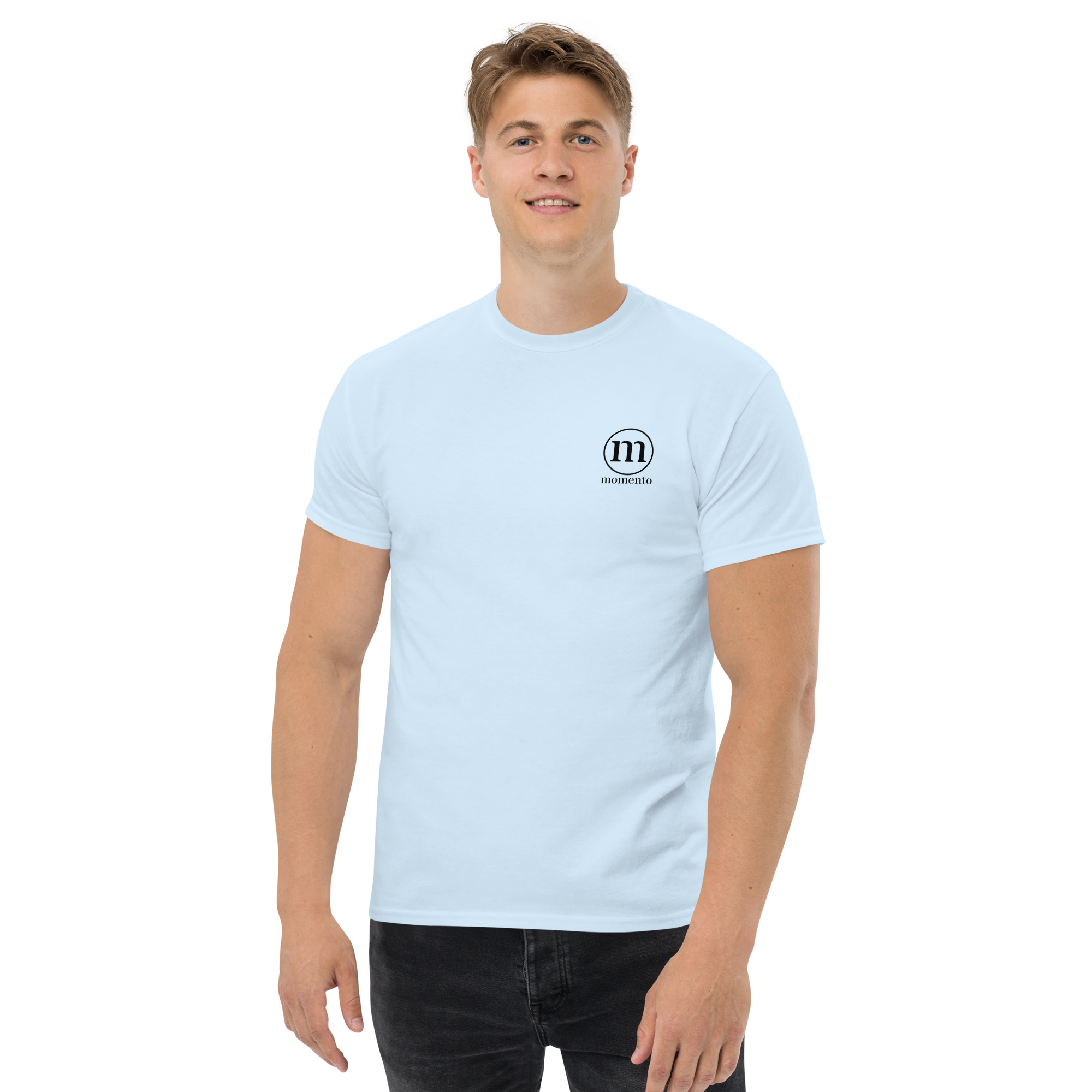 Camiseta Manga Corta Azul Classic Momento