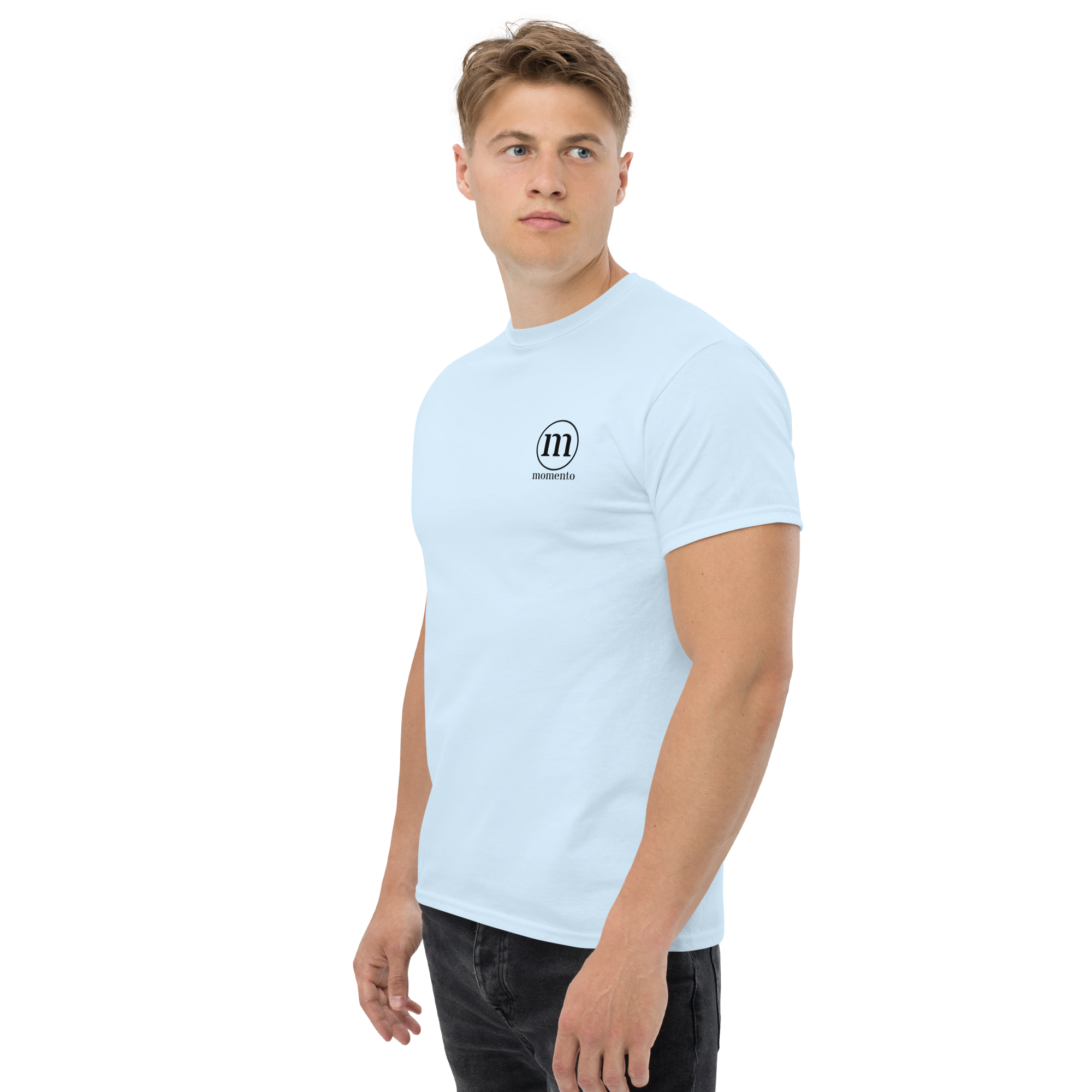 Camiseta Manga Corta Azul Classic Momento