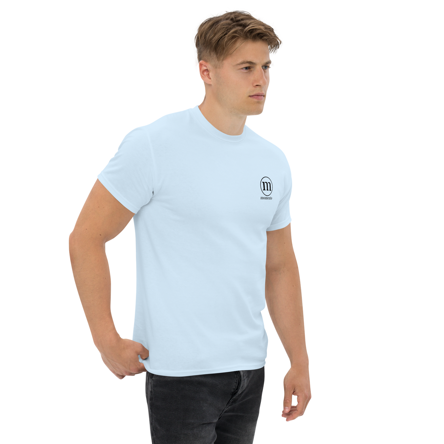 Camiseta Manga Corta Azul Classic Momento