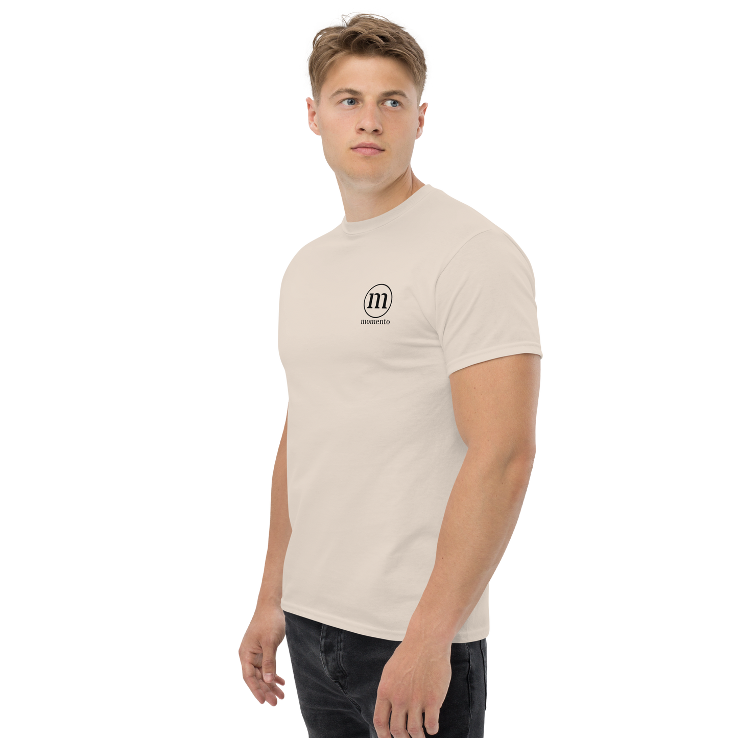 Camiseta Manga Corta Beige Classic Momento