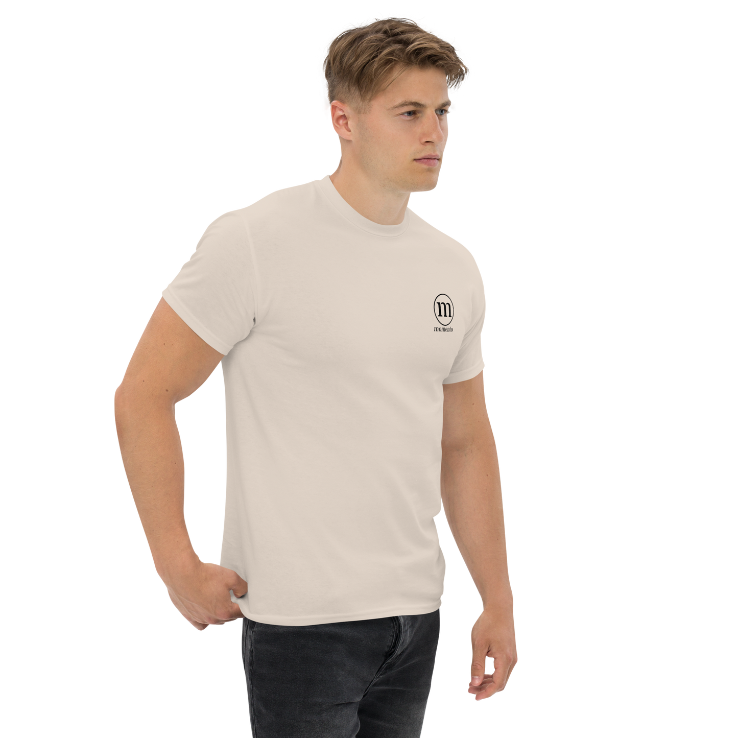 Camiseta Manga Corta Beige Classic Momento