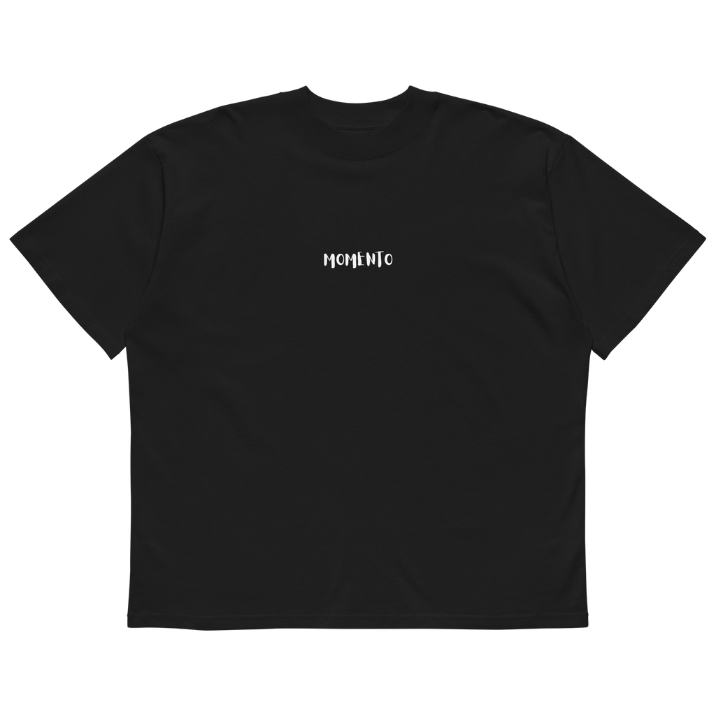 Camiseta Oversize Momento Focussed Negra Hombre