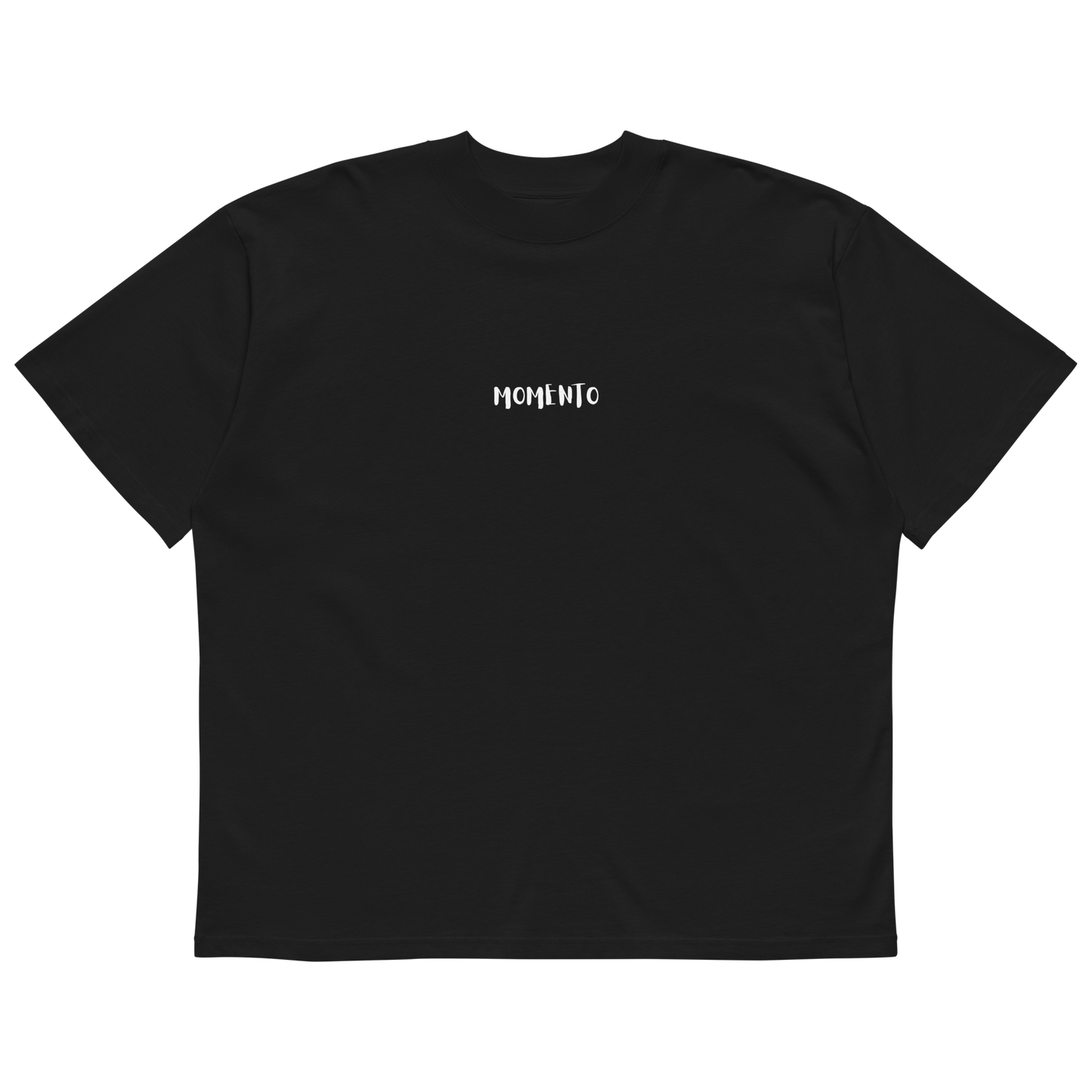 Men's Oversized Focused Moment Black T-Shirt