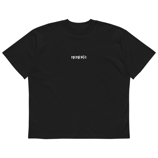 Camiseta Oversize Momento Focussed Negra Hombre