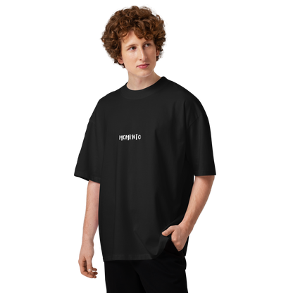 Men's Oversized Focused Moment Black T-Shirt