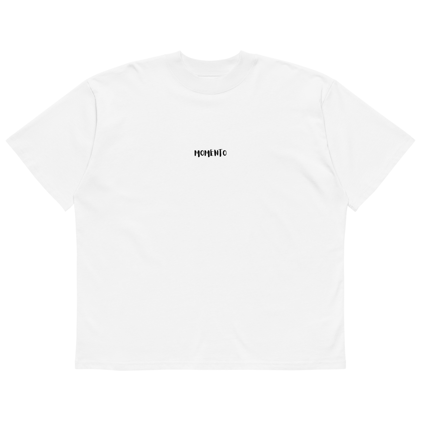 Men's White Focussed Moment Oversized T-Shirt