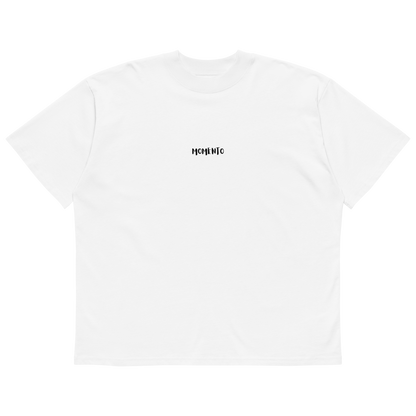 Men's White Focussed Moment Oversized T-Shirt
